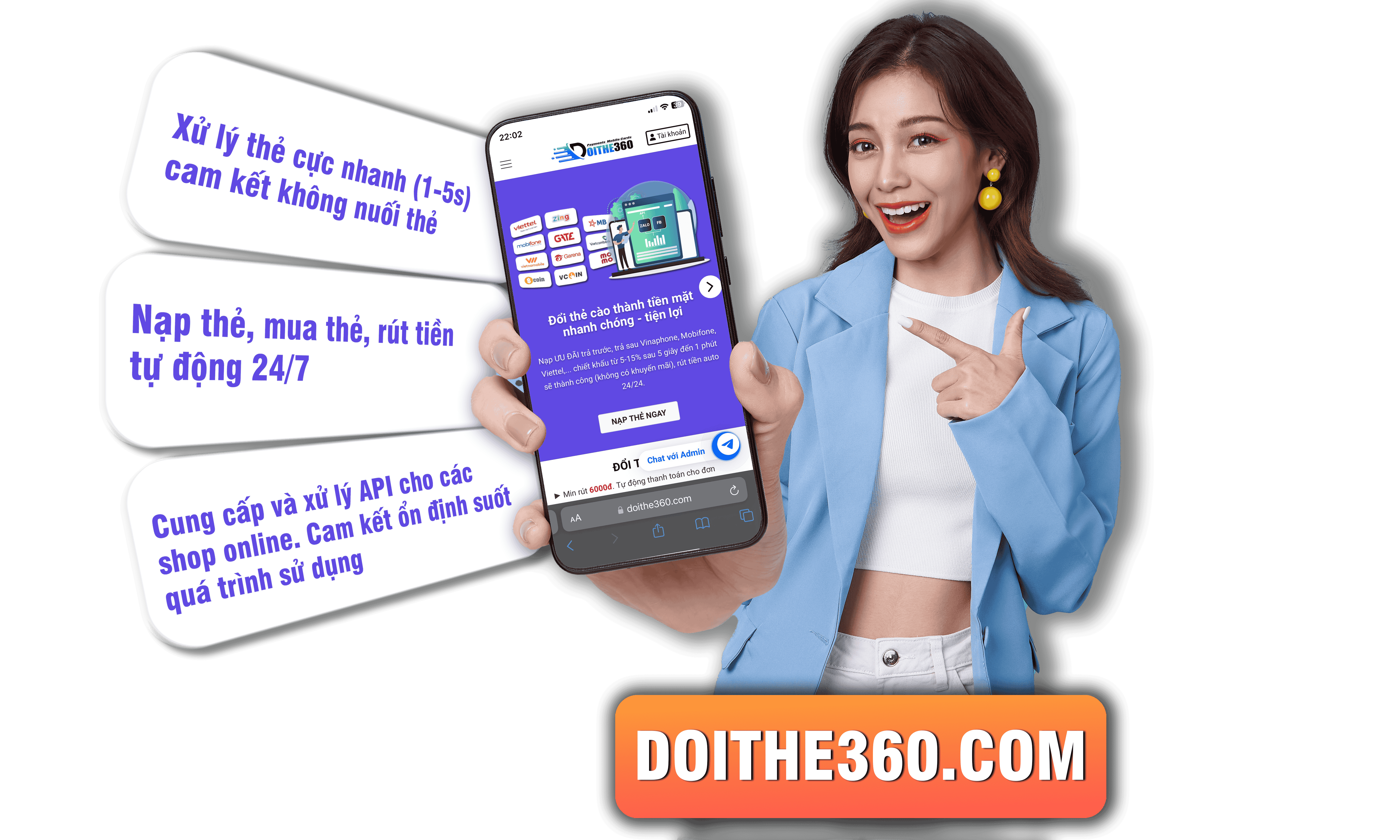 Tích hợp API gạch thẻ tự động cho Shop